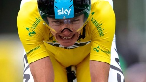 Chris Froome during last stage of Tour de Romandie